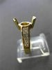 ESTATE .90CT DIAMOND 14KT YELLOW GOLD MARQUISE SEMI MOUNT ENGAGEMENT RING #21107