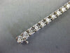 ESTATE WIDE 1.50CT DIAMOND 14KT WHITE GOLD 3D ROUND CLASSIC TENNIS BRACELET
