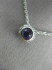 ESTATE .89CT DIAMOND & AAA AMETHYST 14K WHITE GOLD 3D HANDCRAFTED PENDANT #7102