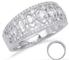 WIDE .75CT DIAMOND 14KT WHITE GOLD 3D GRADUATING MARQUISE SHAPE ANNIVERSARY RING