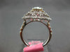 GIA CERTIFIED 2.28CT WHITE PINK & BLUE DIAMOND 18K WHITE GOLD 3D ENGAGEMENT RING