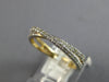 ESTATE .48CT DIAMOND 14KT YELLOW GOLD 3D CLASSIC CRISS CROSS INFINITY LOVE RING