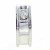 WIDE .40CT DIAMOND 18KT WHITE GOLD BAGUETTE INVISIBLE PAST PRESENT FUTURE RING