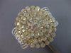 MASSIVE 13.22CT DIAMOND 14K 2 TONE GOLD 3D FLOWER CUFF COCKTAIL BANGLE BRACELET