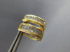 1.50CT DIAMOND 14KT YELLOW GOLD PRINCESS INVISIBLE HUGGIE HOOP HANGING EARRINGS