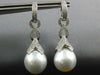 .77CT DIAMOND & AAA SOUTH SEA PEARL 18KT WHITE GOLD MULTI LEAF HANGING EARRINGS