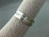 ESTATE WIDE .27CT DIAMOND 14K WHITE GOLD ETOILE ANNIVERSARY ETERNITY RING #15192