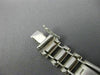 ESTATE WIDE & LONG 14KT WHITE GOLD HANDCRAFTED ITALIAN MENS BRACELET #22779