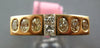 WIDE 1.60CT DIAMOND 18KT YELLOW GOLD OVAL & PRINCESS ETOILE RECTANGULAR BAR RING