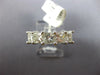 ESTATE LARGE 2.55CT DIAMOND 14K WHITE GOLD PRINCESS CUT 5 STONE ANNIVERSARY RING