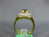 LARGE 2.95CT DIAMOND & AAA SAPPHIRE 18KT YELLOW GOLD 3D CHANNEL ENGAGEMENT RING