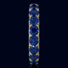 3.60CT AAA SAPPHIRE 14KT YELLOW GOLD CLASSIC SHARED PRONG ETERNITY FUN LOVE RING