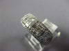 LARGE DIAMOND 14KT WHITE GOLD ROUND BAGUETTE & PRINCESS CLUSTER ANNIVERSARY RING