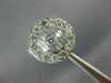 ESTATE WIDE .77CT DIAMOND 18KT WHITE GOLD FILIGREE OPEN CIRCULAR RING #21265