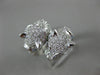 ESTATE LARGE 1.67CT DIAMOND & AAA RUBY 14KT WHITE GOLD 3D HAPPY TIGER FUN RING