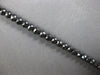LARGE & LONG 39.8CT BLACK DIAMOND 14KT WHITE GOLD 3D ETERNITY TENNIS BRACELET