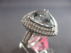 EXTRA LARGE 6.16CT DIAMOND & AAA AQUAMARINE 18KT WHITE GOLD 3D ENGAGEMENT RING