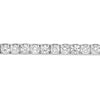 ESTATE LARGE 7.0CT DIAMOND 14KT WHITE GOLD 3D CLASSIC ROUND TENNIS BRACELET