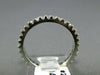 ESTATE .63CT ROUND DIAMOND 14K WHITE GOLD SHARED PRONG ETERNITY BAND RING #22354