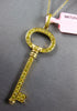 LARGE 1.01CT FANCY YELLOW DIAMOND 18KT YELLOW GOLD 3D KEY TO YOUR HEART PENDANT