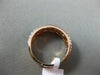 ESTATE 1.41CT DIAMOND 18K ROSE GOLD 3D 4 ROW PAVE SEMI ETERNITY ANNIVERSARY RING