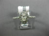 ESTATE .51CT ROUND & PEAR DIAMOND 14KT WHITE GOLD SEMI ETERNITY ENGAGEMENT RING