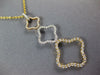 ESTATE LARGE .66CT DIAMOND 18K TRI COLOR GOLD 4 LEAF CLOVER JOURNEY LOVE PENDANT