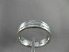ESTATE WIDE 0.46CTW DIAMOND 14KT WHITE GOLD 2 ROW ETOLIE MENS RING UNIQUE #17315