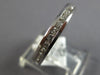 ESTATE 1.25CT DIAMOND 14KT WHITE GOLD ROUND CHANNEL 4MM WEDDING ANNIVERSARY RING
