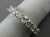 ESTATE 3.10CT ROUND DIAMOND 14K WHITE GOLD 3D SHARED PRONG ETERNITY RING #21839
