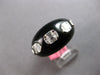 LARGE .75CT DIAMOND & BLACK ENAMEL 18KT WHITE GOLD 3D ETOILE DOME SHAPE FUN RING