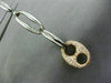 ESTATE .85CT DIAMOND 14KT ROSE BLACK GOLD ELONGATED LOVE KNOT LEVERBACK EARRINGS
