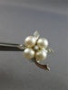 LARGE .20CT DIAMOND & AAA SOUTH SEA PEARL 14K WHITE GOLD CLIP ON EARRINGS #27925