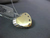 ESTATE .04CT DIAMOND 14KT TWO TONE GOLD FOUR STONE ETOILE HEART FLOATING PENDANT