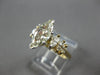 LARGE 1.70CT DIAMOND 14KT YELLOW GOLD MARQUISE GRADUATING ENGAGEMENT RING #27988