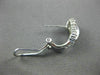 WIDE 1.36CT ROUND & PRINCESS DIAMOND 14KT WHITE GOLD LOVE KNOT HANGING EARRINGS