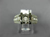 ESTATE WIDE .80CT DIAMOND 14KT WHITE GOLD 3D SEMI MOUNT ENGAGEMENT RING #17694