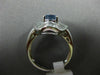 ESTATE WIDE 2.82CT DIAMOND & KASHMIR SAPPHIRE 18KT WHITE GOLD 3D ENGAGEMENT RING