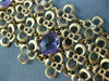 ESTATE WIDE 12.6CT DIAMOND & AAA AMETHIST 18K ROSE GOLD FILIGREE FLOWER BRACELET
