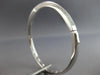 .71CT DIAMOND 18KT WHITE GOLD 3D MULTI ROW DOUBLE SWIRL FUN CUFF BANGLE BRACELET