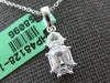 .57CT DIAMOND 18K WHITE GOLD 3D BAGUETTE & KITE CUT CLUSTER FUN FLOATING PENDANT