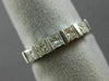 ESTATE .61CT PRINCESS DIAMOND 14K WHITE GOLD 3D WEDDING ANNIVERSARY RING #14578