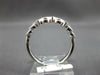 .76CT DIAMOND & AAA SAPPHIRE 14KT WHITE GOLD 3D 3 STONE FILIGREE ANIVERSARY RING