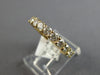 1.16CT DIAMOND 14KT YELLOW GOLD 3D SEMI ETERNITY LUCIDA WEDDING ANNIVERSARY RING