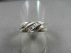 WIDE 7mm HAND CRAFTED .17CT F VVS DIAMOND 14KT WHITE GOLD MENS WEDDING BAND !!!!