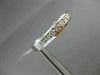 ESTATE .85CT ROUND CUT DIAMOND 14KT WHITE GOLD 3D CHANNEL ANNIVERSARY RING #4007