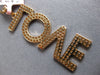 ESTATE EXTRA LARGE 1.21CT DIAMOND 14K ROSE GOLD 2 ROW PAVE LOVE FLOATING PENDANT