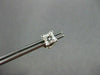 ESTATE .50CT PRINCESS CUT DIAMOND 14KT WHITE GOLD SOLITAIRE EARRINGS #22061
