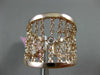 ESTATE WIDE .16CT DIAMOND 14KT ROSE GOLD DIAMOND BY THE YARD FLEXIBLE LOVE RING