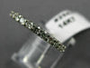 ESTATE 1.01CT DIAMOND 14KT WHITE GOLD SHARED PRONG ETERNITY WEDDING RING #25531